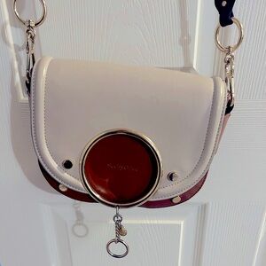 See By Chloe Leather Bag. Brand: Chloe Color: Cream & Light Brown